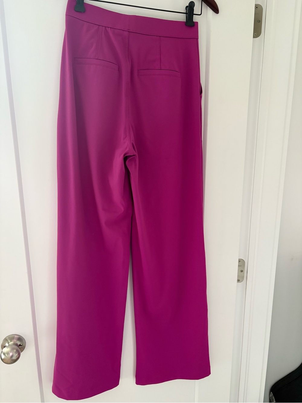 HALARA Day-stretch Wide-Leg High-Waist Pants in Magenta Purple - Picture 4 of 5